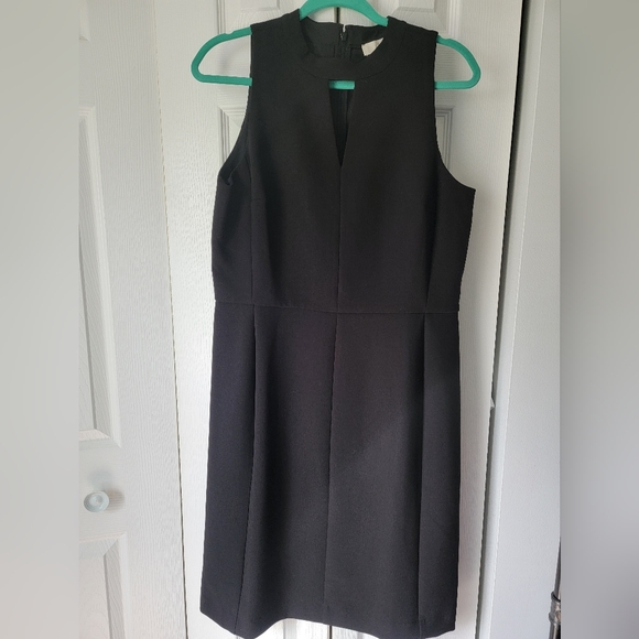 Loft keyhole black dress, 12 - Picture 1 of 4